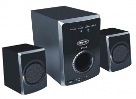 Home Theater 2.1, 900 Watts + auxiliar + Usb + Sd