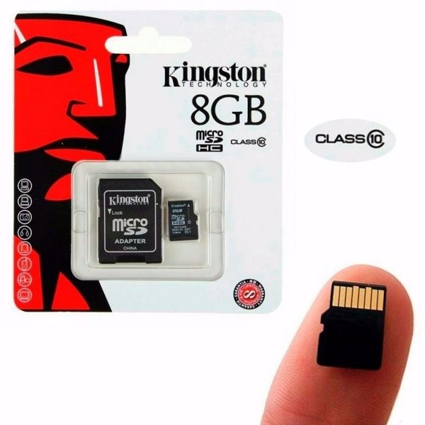 MEMORIA KINGSTON MICRO SD + ADAPTADOR DE 8 GB